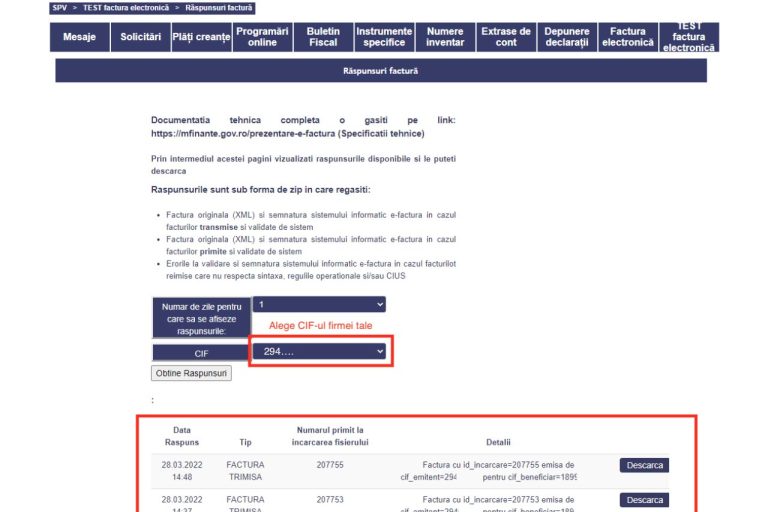 E-factura - Ghid anaf 2025