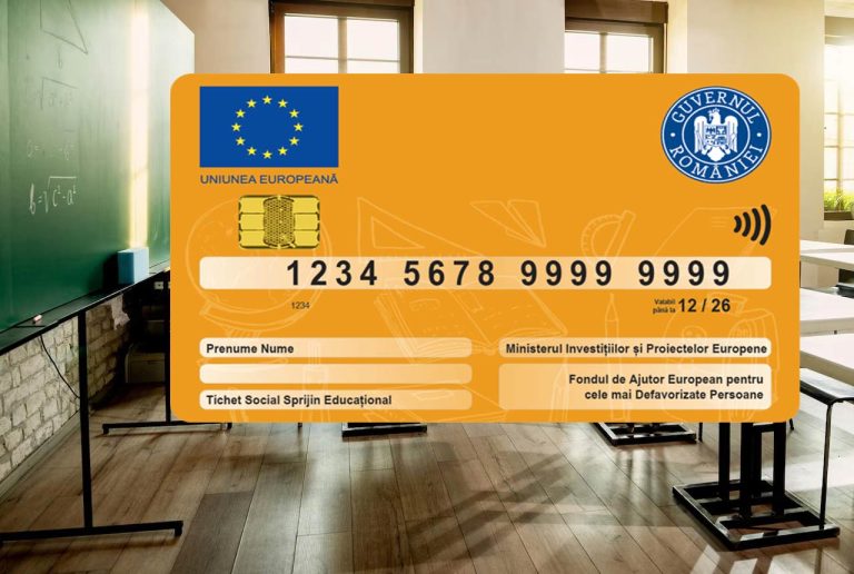 Tichete educationale - card elevi 500 lei